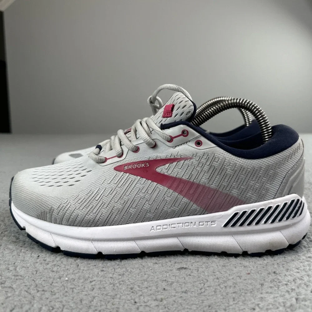 Brooks Addiction GTS 15 Running Shoes Women 9 Extra Wide 2E Grey 1203522E054
